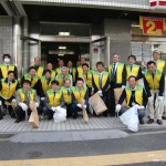中国遊商、広島駅新幹線口周辺で清掃活動