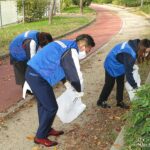 関西遊商、社会貢献活動の一環で浪速公園の清掃活動
