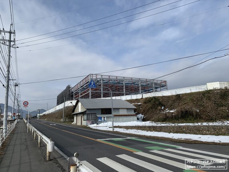 『nikko真庭店』国道181号線からの様子（2023年2月1日撮影）